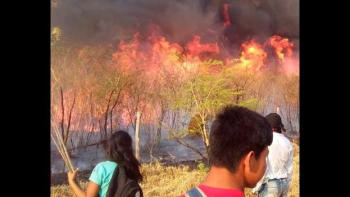 En Concepción se reportan 10 comunidades afectadas por el fuego, urge presencia del Supertanker