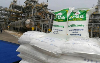 Producción de planta de amoniaco y urea sustituirá la importación de 35.000 toneladas métricas de fertilizantes agrícolas