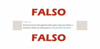 BoA aclara que es falsa la oferta de pasajes que circula en redes sociales