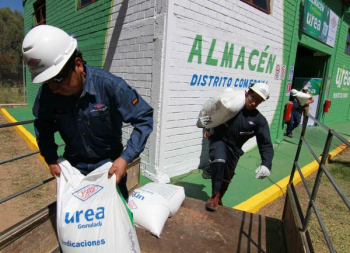 Agro boliviano se beneficiará con 100 T de urea