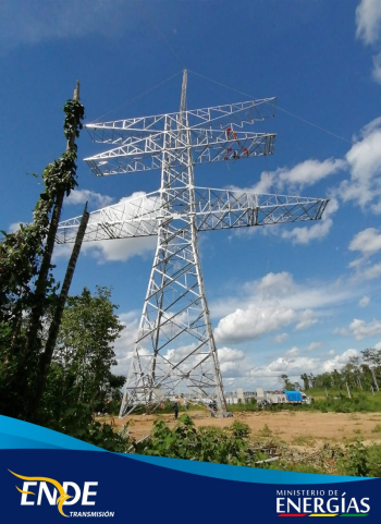 ENDE: Línea de transmisión en 500 kilovoltios tiene 80% de ejecución