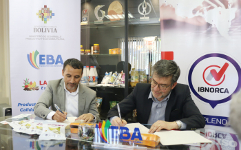 EBA e Ibnorca firman convenio para certificar las plantas industriales de la estatal