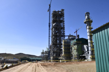 Planta de Ecebol en Potosí iniciará en junio fase de pruebas para producir cemento
