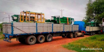 Arce confirma llegada de equipos para planta siderúrgica del Mutún