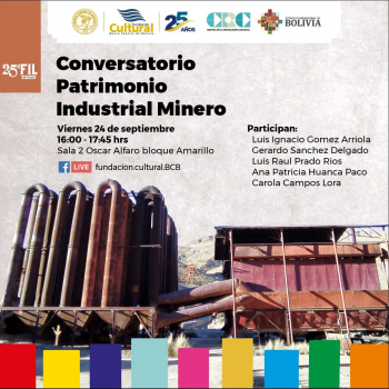 Comibol y Fundación Cultural BCB organizan conversatorio del patrimonio industrial minero
