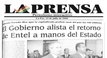 Como hoy, 2006, se informó que se alistaba la Nacionalización de Entel. Durante la capital…