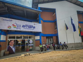 Emapa abre en Villa Tunari nuevo supermercado con productos 100% nacionales