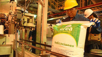 Planta de urea opera a 77% y baja precio para el país